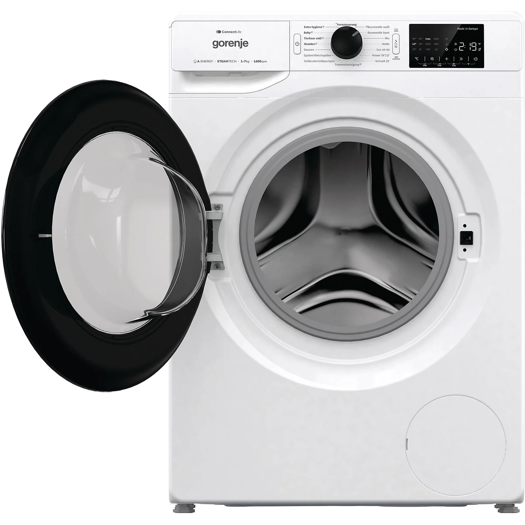 Wasmachine GORENJE WPNEI 74SA1TS (7 kg, 1400 tpm, A) - Afbeelding 3