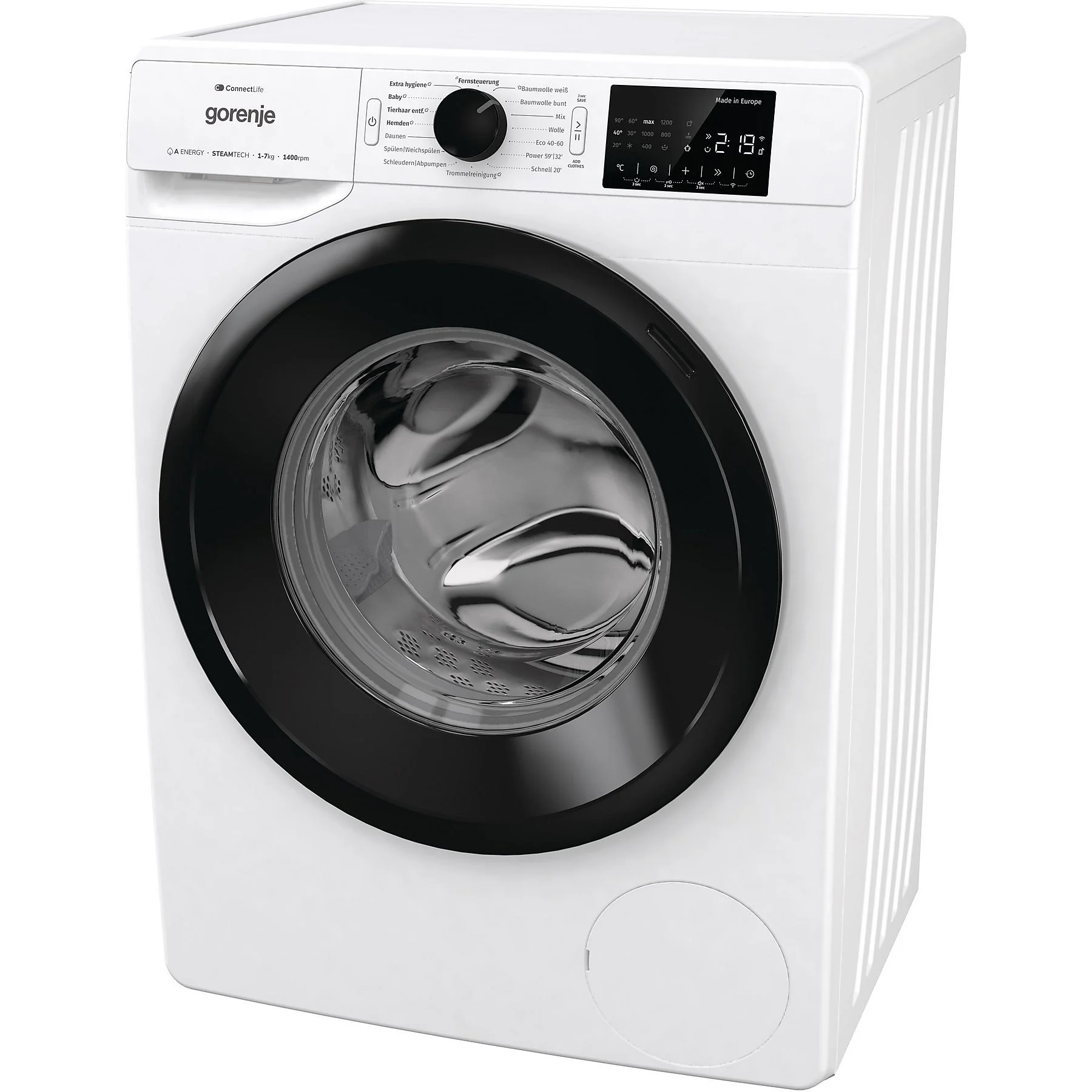 Wasmachine GORENJE WPNEI 74SA1TS (7 kg, 1400 tpm, A) - Afbeelding 5