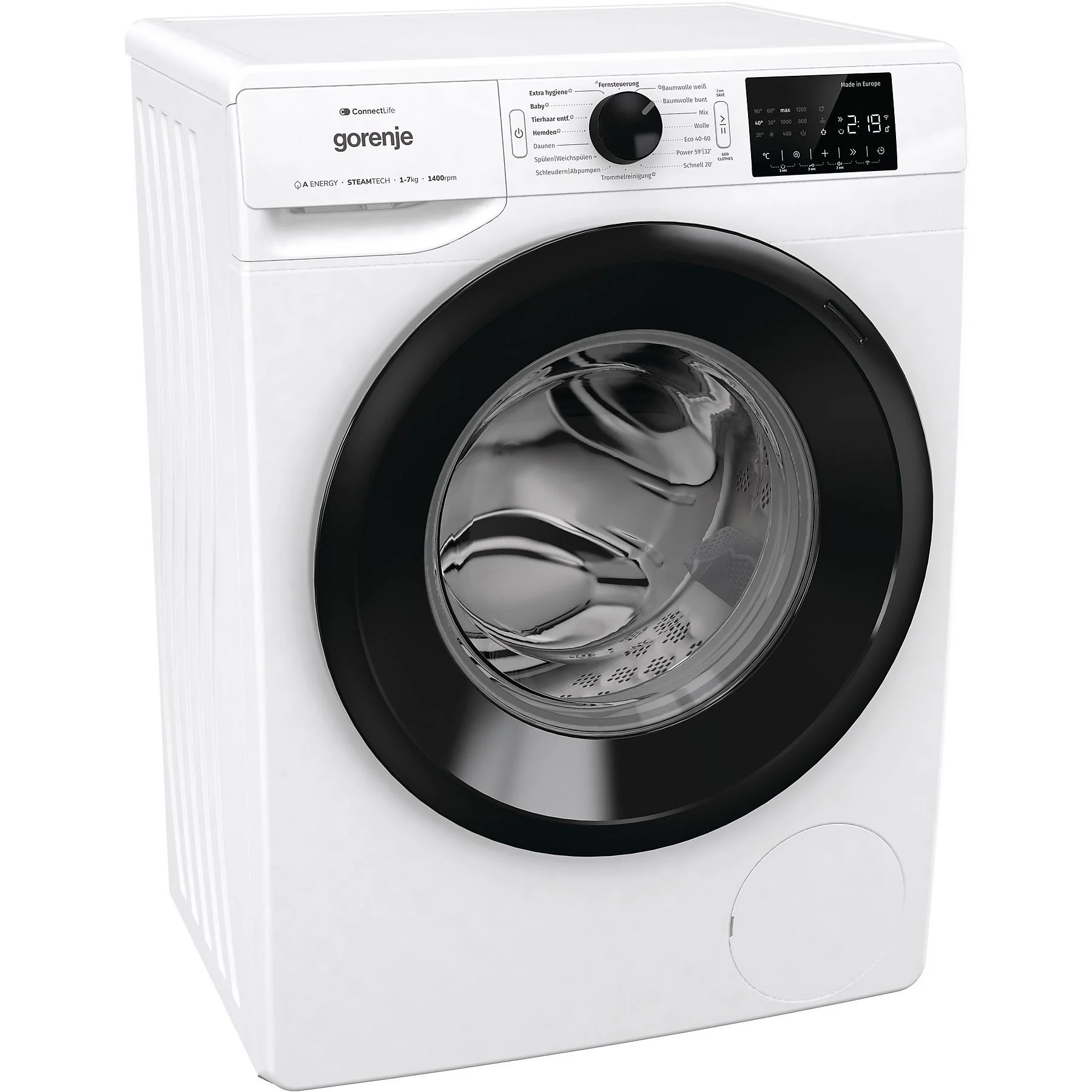 Wasmachine GORENJE WPNEI 74SA1TS (7 kg, 1400 tpm, A) - Afbeelding 7